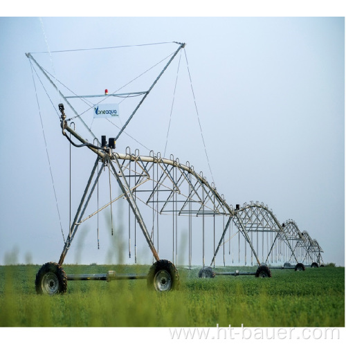 Portable wheel center pivot irrigation system